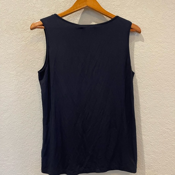 Linea by Louis Dell’ Olio Black Tank Top. Women’s Size M - Picture 2 of 4
